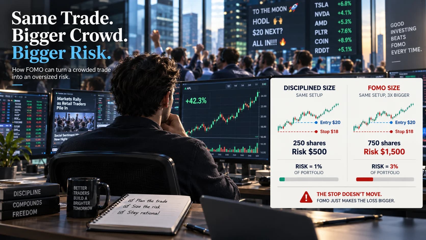 Crowded Trades: How FOMO Changes Your Position Size